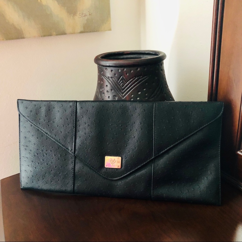 Victoria Beckham Fragrance Black Clutch handbag